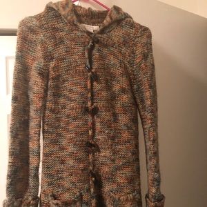 Long hippie sweater coat